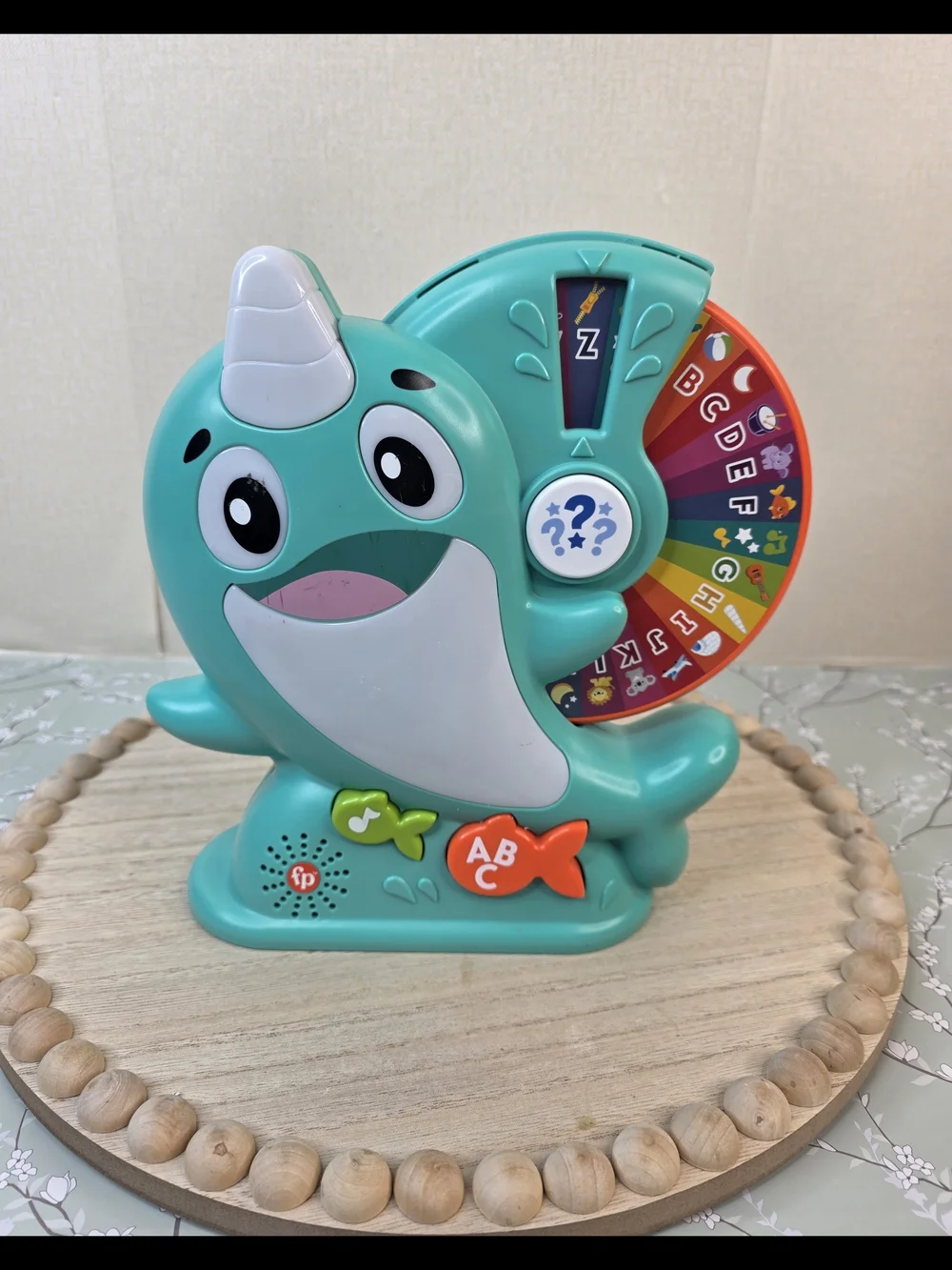 Fisher-Price Linkimals Narwhal ABC Spinner Learning Toy